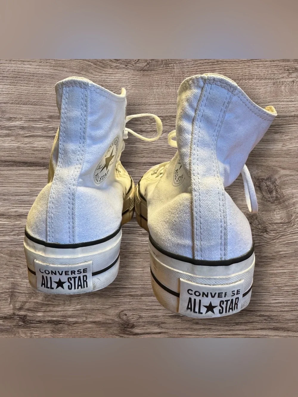 Converse Chuck Taylor All Star White Womens Size 9 Hi Top Lift Canvas Shoes